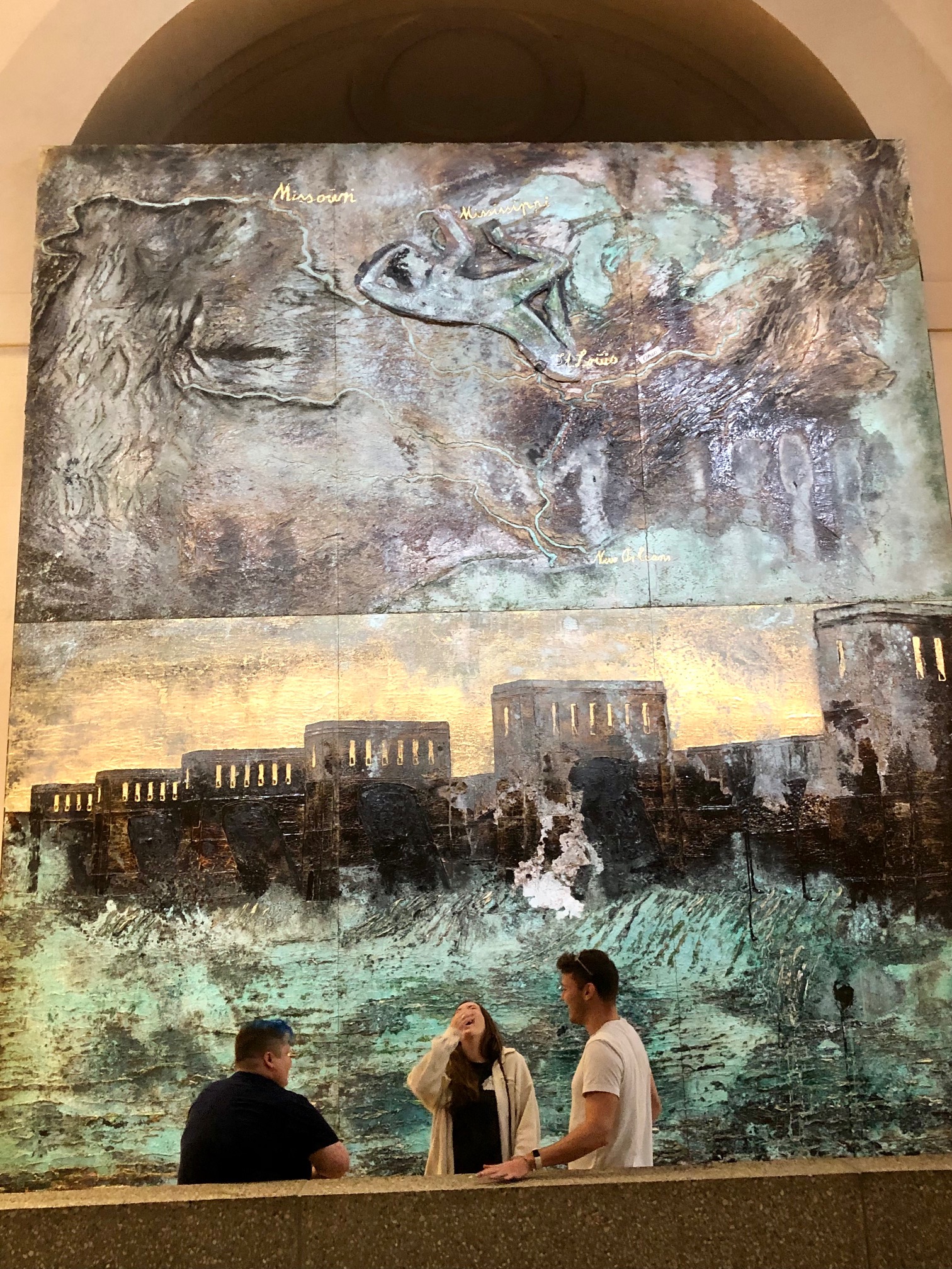 Anselm Kiefer’s “Becoming the Sea” painted for the St. Louis Art Museum.